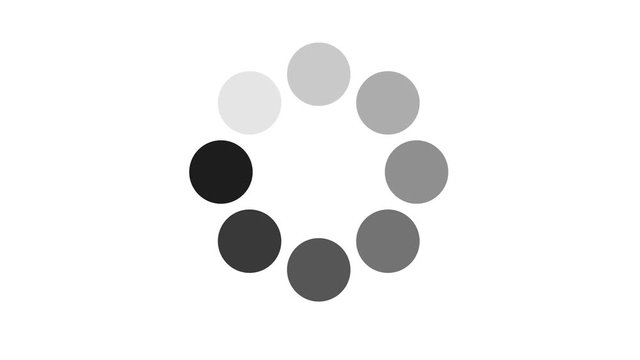 Progress loading bar UI indicator. Loading Circle. Download progress, preloader animation web design template, interface upload. Animation of UI element in 4K. Alpha matte channel included.