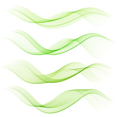 Abstract color wave design element