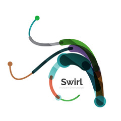 Vector swirl circle logo