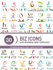 Large set of business line logos