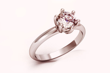 The beauty wedding ring (high resolution 3D image)