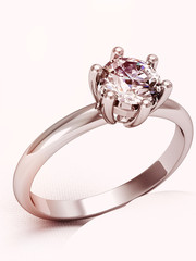 The beauty wedding ring (high resolution 3D image)