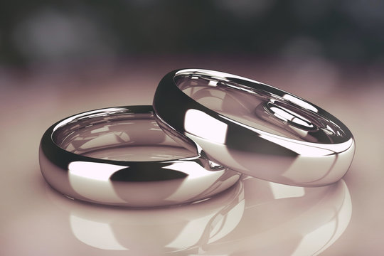 The beauty wedding ring (high resolution 3D image)