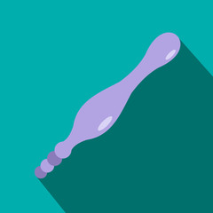 Anal plug icon, flat style 