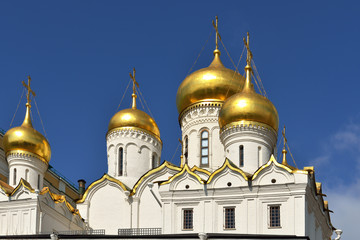 Fototapeta na wymiar Annunciation Cathedral in Kremlin, Moscow, Russia