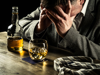 Drinking whiskey at night