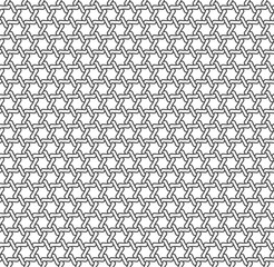 Seamless Geometric Pattern. Regular Tiled Ornament. Vector.