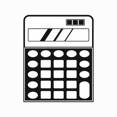 Calculator icon, simple style