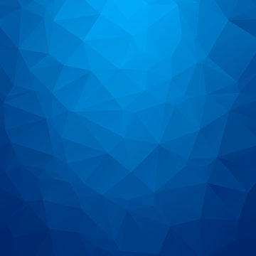 Abstract Blue Geometric Triangle Background.