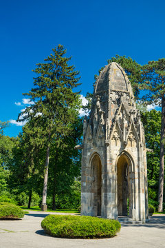 Gothic church tower