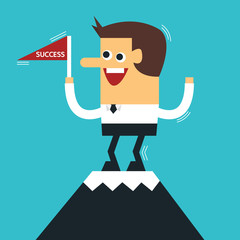 Businessman with many tax and many charge, flat design, tax conc