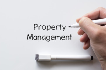 Property management written on whiteboard