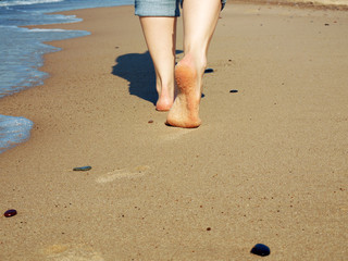 feet on sand