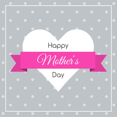 Happy Mothers Day card. Vintage retro background. Abstract vector design in trendy style. Happy Mothers Day!