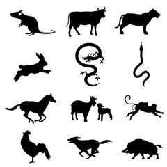 干支/シルエット