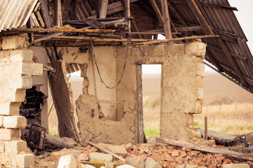 damaged building exterior
