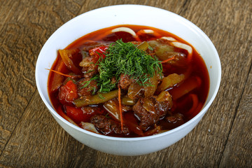 Uzbek noodle soup