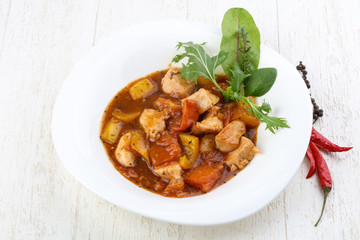 Stir-fry chicken breast