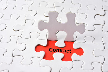 Support Assistance Cooperation Team Aid Concept on missing puzzle