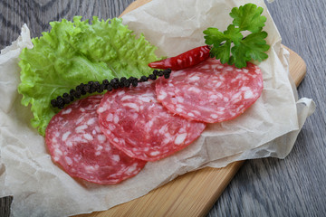Spanish salami sausage