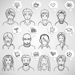 unrecognizable people faces