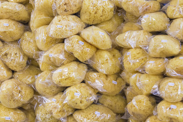 A closup of a natural sponges