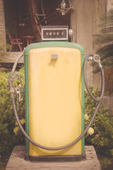 old retro fuel dispenser, vintage style