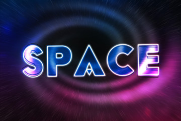 Obraz premium Space Cyber Image