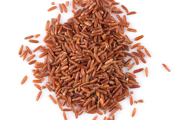 Heap of red rice