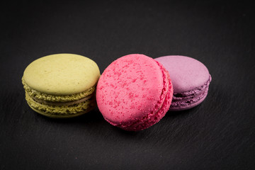 Tasty colorful macaroons