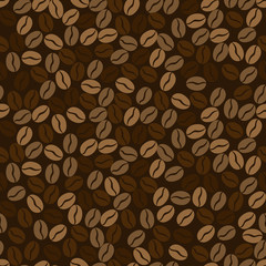 seamless pattern with coffee beans