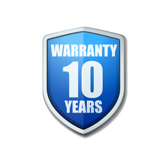 10 Years Warranty shield