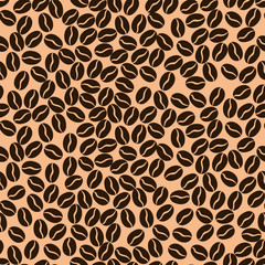 seamless pattern with coffee beans