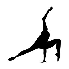 Fototapeta premium dance silhouette modern