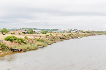 Houses with private piers on the Sundays River