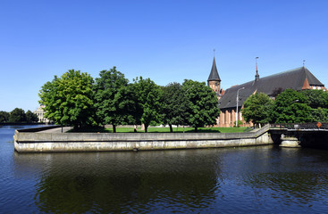 The Cathedral in Kaliningrad (former Koenigsberg). Kant island(former Kneiphof). Built 1333.