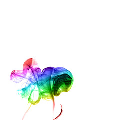 Obraz premium Abstract multicolored smoke