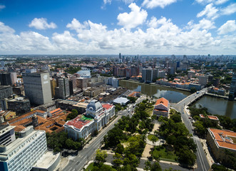Fototapeta premium Aerial View of Republic Square, Recife, Pernambuco, Brazil