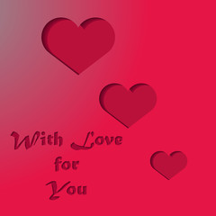Greeting card With Love for You