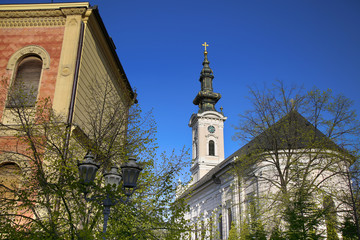 Naklejka premium Cathedral Church of the Holy Great-Martyr George in Novi Sad, Se