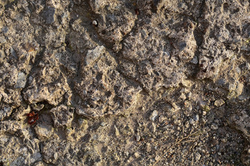 Sandy natural cracked stone layer