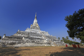 タイ国アユタヤの遺跡ワット・プーカオ・トーン