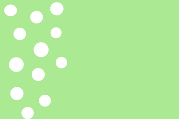 green background with white points