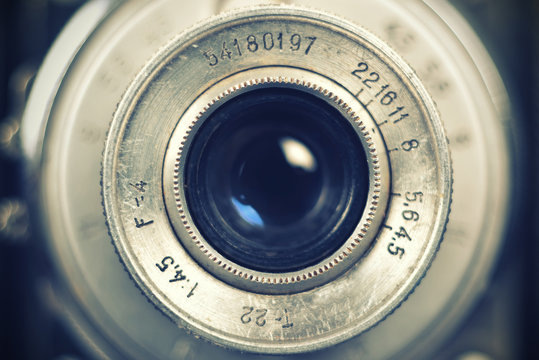 retro camera lens