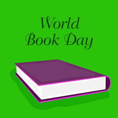 Vector illustration of World Book and Copyright Day