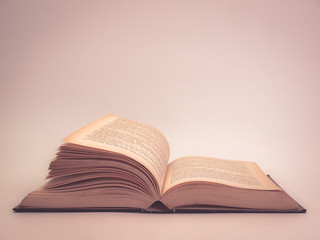 pages of an old book (vintage) (View with copy space)