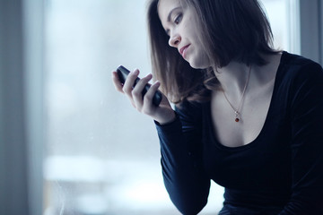 woman window Depression