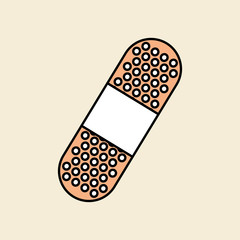 medical bandage design , vector illustration, vector illustration