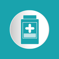 Fototapeta premium medicine jar design , vector illustration