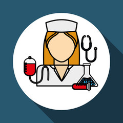nurse icon design , vector illustration